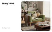 L-Shaped Sectional High spinerest Sofa sturdy Wood Frame Couch for Apartment Dwellers, Homeowners, Small Apartments, Lounge Area