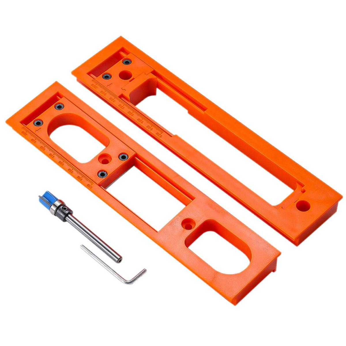 2 Pieces Door Hinge Jig Exact Hinge Slotting Template Accurate for Woodworkers