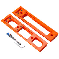 2 Pieces Door Hinge Jig Exact Hinge Slotting Template Accurate for Woodworkers