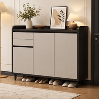 Modern Minimalist Shoe Rack 120cm Width Shoe Cabinet Entrance Storage Footwear Cabinet