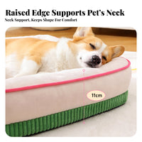 Washable Pet Cushion Multi-Season Washable Dog Cushion Skin-Friendly Material Foam Dog Bed for Cats, Small Dogs, Indoor, Travel