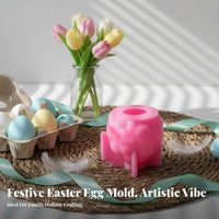 Egg Plaster Form Versatile Easter Egg Silicone Form Easy to Deform Crafting Supply for Crafters, Craft Workshop, Handmade Gifting, Kitchen