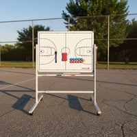 Folding Stand Board Foldable Basketball Board Sports Whiteboard Teaching Aid Long-Lasting for Training, Classroom