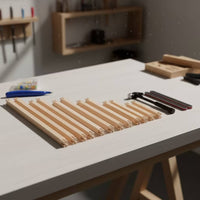 Embroidery Stretcher Frame Kit Adjustable Wooden Needlework Frame with Tools Stable Stretcher Rods with for Crafters