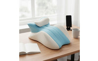 Multi-Purpose Prone Sleeping Pillow Skin-Friendly Textile Lounge Pillow for Phone Use Ergonomic Reading Angled for Gamers, Dorm Room