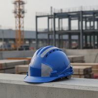 Hard Hat with Reflective Strips Breathable Safety Helmet with Ventilation Hard Hat with Vents Heavy-Duty Lightweight