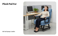 Double-FunctionPurpose Design Under-Desk Lounger Space-Saving Convertible Furniture Easy Conversion Sleeper Chair Adjustable Backrest for Office Workers, Apartment Dwellers, Students, Rest Time, Small Areas, Dorm Room, Bedroom