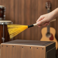 Nylon Drum Brush Flexible Drum Brush Lightweight Drumstick for Drummers, Percussionists, Live Performance, Training Rehearsal