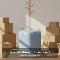Large Textile Storage Bag High-Capacity Foldable Storage Bag Closure Ed Textile Tote Odorless Foldable Clothes Bin Double