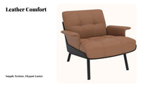 Italian Inspired Design arc-shapedrear Armchair Signature design Accent Chair Upholstered Indoor Furniture Ergonomic Comfort for Hotel Managers, Interior Designers, Business Owners