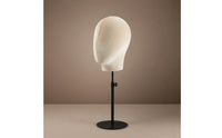 Mannequin Head Stand Adjustable Velvet Mannequin Head Hat Display Stand Countertop Tabletop for Retailers, Boutiques