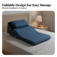 Washable Cover Bedridden Patient Positioning Pillow Multi-Functional Adjustable Bed Incline System for Elderly, Bedroom, Hospital