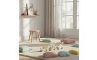 Wooden Animal Train Educational Animal Train Toy Early Learning Child-Centered Activity Center for Young Children, Home