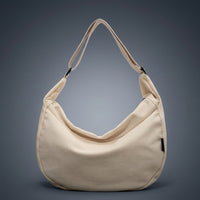 Travel Bag and Soft Shoulder Bag for Women, Large Canvas Work Bag for Shopping, Unique Dumpling Shape with Polyester Lining