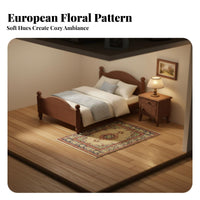 Realistic Intricacy European Design Miniature Carpet Versatile Decoration Dollhouse Carpet High-Quality Craftsmanship for DIY Crafters