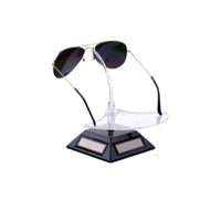 360 Degree Rotation Eyeglass Display Turntable Double Power Rotating Sunglasses Holder Small Footprint for Eyewear Retailers, Countertop