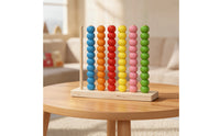 Early Learning Wooden Counting Frame Educational Wooden Abacus Colorful Counting Frame with Beads Math for Preschoolers, Toddlers, Homeschool, Classroom, Playroom