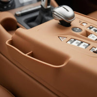 Molded Silicone Center Console Storage Box Matte Finish Tray-Style Console Organizer Raised Rim Car Accessory Easy to Clean