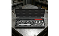 Idler Pulley Adjustment Tool 72-Tooth Ratchet Drive Belt Tensioner Wrench Set Portable Storage Case Belt Tensioner Wrench Set for Mechanics