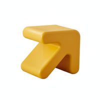 Multi-Functional Arrow Shaped Stool Creative Design Plastic Arrow Seat Strong Load-Bearing Modern Minimalist Stool Stackable for Children, Living Room, Clothing Shop, Entryway