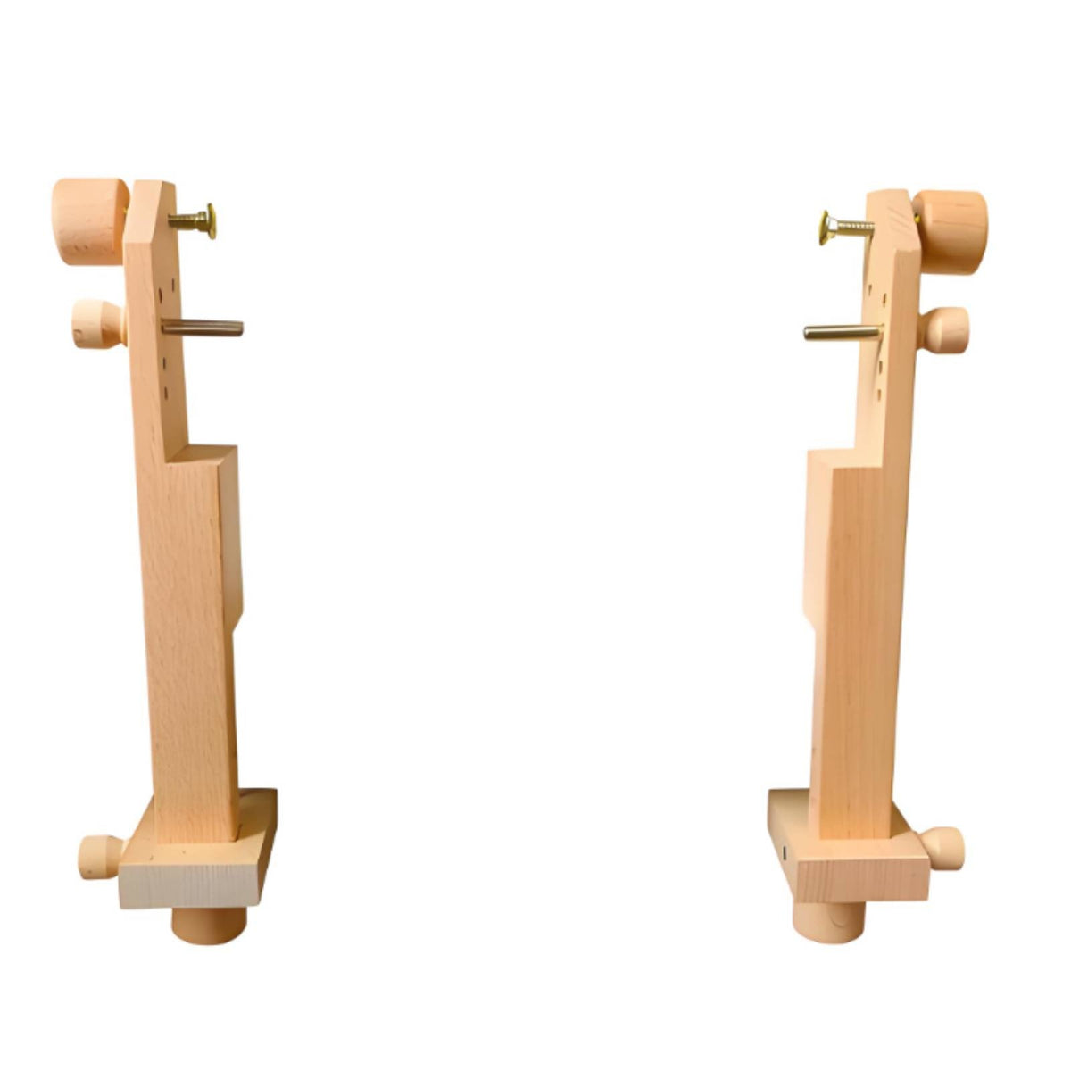 Clamp-on Embroidery Hoop Stand Adjustable Embroidery Frame Stand Beech Wood Cross Stitch Holder Sturdy for Embroiderers