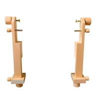 Clamp-on Embroidery Hoop Stand Adjustable Embroidery Frame Stand Beech Wood Cross Stitch Holder Sturdy for Embroiderers
