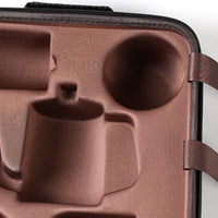 Pour Over Coffee Maker CarryBag Textured Coffee Storage Case Rounded Corners Portable Zipper Case