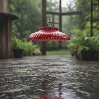 Feeder Cover with Hanging Loop Lightweight Hanging Dome Cover High-Visibility Rain Guard for Patio