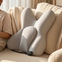 Contoured Inflatable Car Seat Cushion Adjustable Car Cushion with Air Tube Ergonomic Inflatable Waist Pillow Comfortable for Drivers