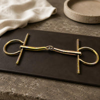 Full Cheek Bit Stainless Steel Bit with Cheek Guards Sturdy Tack for Equestrians, Horse Training