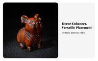 Pig Desk Ornament Lightweight Wooden Pig Figurine Desktop