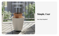 Adjustable Plant Riser Saves Soil Adjustable Planter Filler Lightens Pots Planter Space Saving Insert for Patio, Balcony