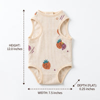 Cat Spay Recovery Suit, Printed Sleeveless Post-Operative Clothing, Anti-Licking Post-Surgery Cat Clothes with Closure