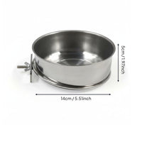 3 Pieces Parrot Food Bowl Thickened Pet Accessory Easy to Clean for Birds