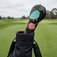 Golf Club Head Cover Tie Closure Driver Head Cover Colorful