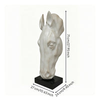 animal Head Sculpture animal Head Bust Statue for Art Collectors, Entryway, Office