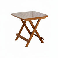 Foldable Square Collapsible Table and Stool Set Space-Saving Portable Furniture Indoor & Outdoor Use No Assembly Required for Families, Apartment Dwellers, Small Areas, Dining Room, Balcony, Family Gatherings