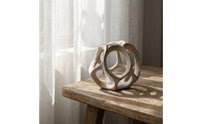 Openwork Sphere Sculpture Abstract Geometric Sphere Ornament Sculptural Decorative Ball for Homeowners, Art Collectors, Entryway