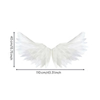 Feather-Like Angel Wings Lightweight Craft Wings 3D Ornaments Mini for Photo Shoots