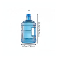 Thickened Wall Water Dispenser Jug Carrying Handle PC Plastic Water Barrel Food-Grade Material for Home Use, Outdoor, Camping