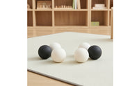 6 Pieces Smooth Wooden Balls with Tray Learning Sorting Balls Preschool Sensory Spheres Developmental for Classroom