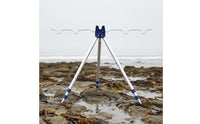 Fishing Rod Tripod Stand Adjustable Height Sea Fishing Rod Tripod Telescopic Pole Holder Rustproof Counterweight Hook