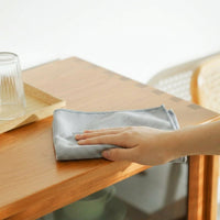 Striped Microfibre Cloth and Cleaning Cloths, 10 Pack 40x40 cm Microfibre Cloth, High Absorbency for Glass, Mirrors and Car Detailing
