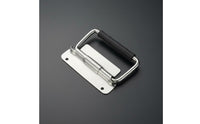 Stainless Steel Handle Heavy Duty Surface Mount Pull Handle Rubber Grip for Cabinet, Drawer