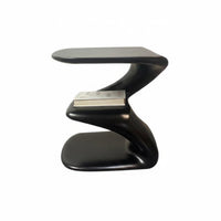 Multitier Storage S-Shaped Tiered Stand Space-Saving End Table Artistic Look Nightstand Modern & design for Apartment Dwellers, Design connoisseurs, homeowners, Small areas, Bedroom, Living Room, Balcony