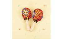 Bead Mesh  Rattle Handheld Bead Rattle Lightweight Hand Shaker for Kids