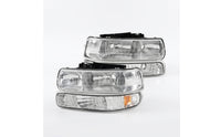 car Replacement Headlight Assembly Clear Lens Headlight Assembly Chrome Housing Lamp for Truck Owners