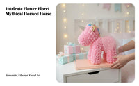 fantasy horseShaped Light Cute Design mythical horned creature Glass Dome Light Includes Plush Toy