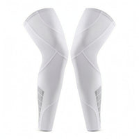 Extended Knee Sleeves Elastic Knee Sleeves with Silicone Strip Leg Sleeve with Silicone Strips Breathable for Athletes