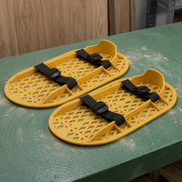 Perforated Concrete Polishing Shoes Adjustable Straps Floor Finishing Shoes Flat Sole Floor Polishing Shoe Wear-Resistant